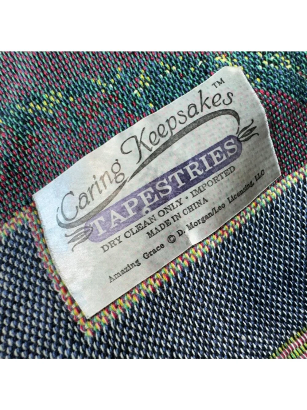 Caring Keepsakes Amazing Grace Rustic Scenery Tapestry Throw Blanket Fringe Trim